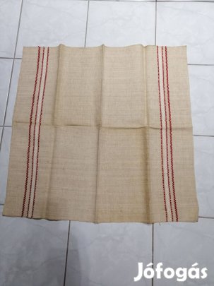 Len vászon szőtt terítő -törölköző retro ,hibátlan új ,nem használt