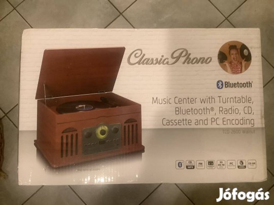 Lenco TCD-2600 lemezjátszó/kazetta/cd/rádió