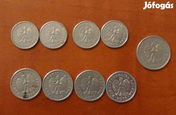 Lengyel 20 50 grosz 1 zlotyi érme csomag