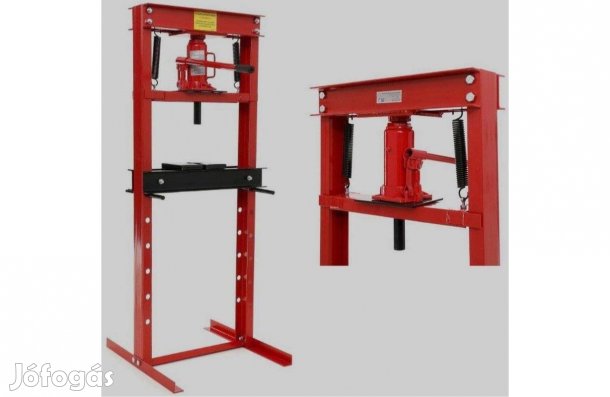 Lengyel 20 tonnás hidraulikus mühelyprés, állványos csapágykinyomó !