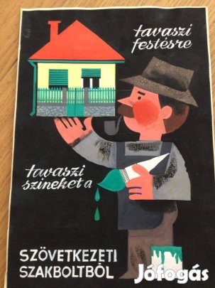 Lengyel Sándor Szövetkezeti Szakbolt /plakátterv 33 x 23 cm/