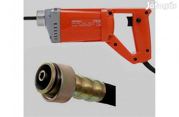 Lengyel betontömörítő, betonvibrátor 1400w, 2 méteres tömlő !