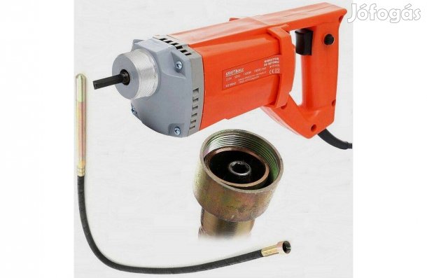Lengyel gyártmányú betonvibrátor két méteres tömlővel 1400 Watt !
