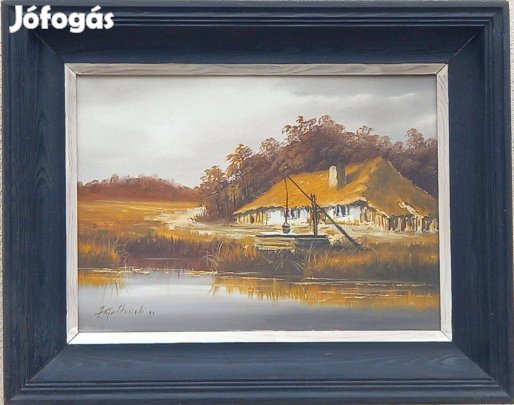 Lengyel tájkép Benedykt Baczyk szignóval