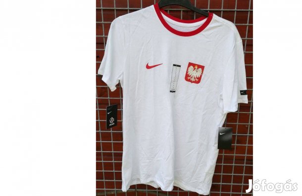 Lengyel válogatott fehér eredeti Nike póló (L)