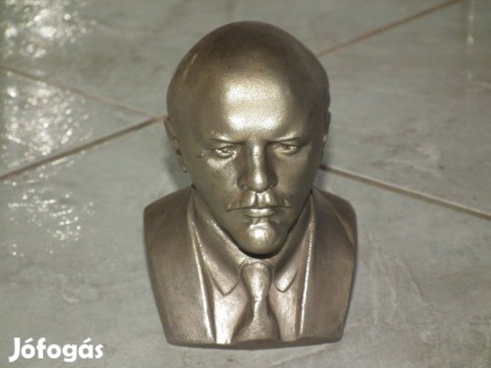 Lenin fej büszt jelzett fém mellszobor