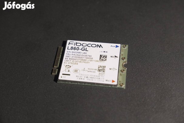 Lenovo Fibocom L860-GL 4G LTE mobilinternet modem kártya