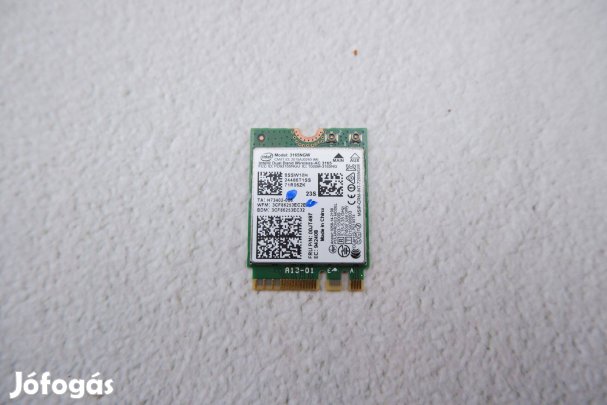 Lenovo Intel Dual Band Wireless-AC 3165Ngw Wi-fi kártya + Bluetooth 4