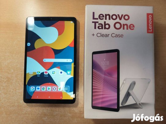Lenovo Tab One + Clear Case 4/64GB Wifi Tablet Újszerű Médiam. Garis !