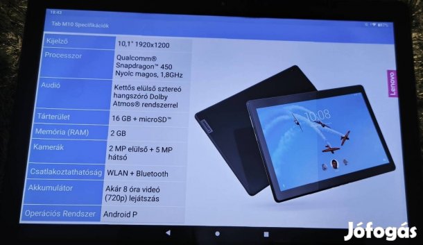 Lenovo Tab  M10 tb-x605f,csere is