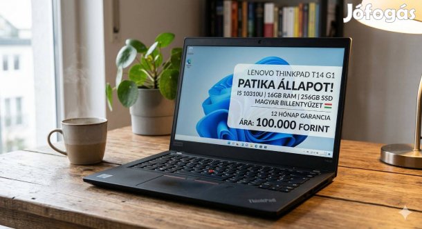 Lenovo Thinkpad T14 Gen 1 Prémium Üzleti Laptop "Patika" Állapotban