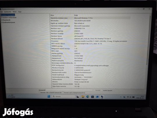 Lenovo Thinkpad T14 gen 4 i7 1360P/16GB/512GB