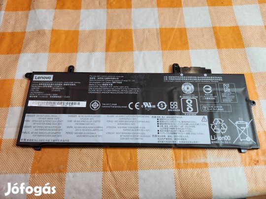 Lenovo Thinkpad X280 X 280 eredeti akkumulátor akku 82%