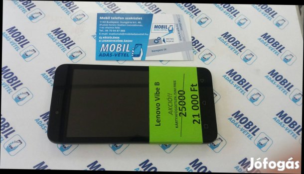 Lenovo Vibe B makulátlan kártyafüggetlen eladó garanciával , 1. Kép