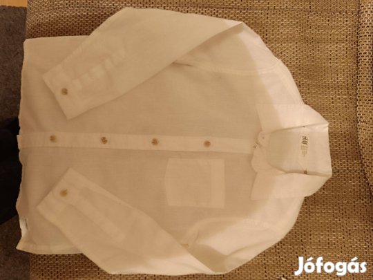 Lenvászon fehér ing 122-es