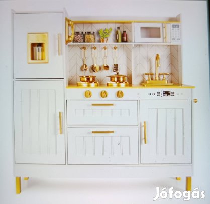 Leomark - fa gyerekkonyha kiegészítőkkel, új