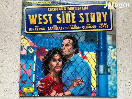 Leonard Bernstein: West Side Story dupla nagylemez, szöveg leírással