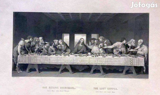 Leonardo da Vinci festménye után finom kidolgozású,