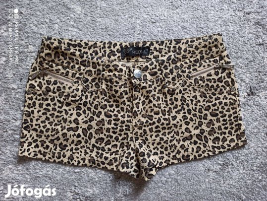 Leopárdmintás köves rövidnadrág, short