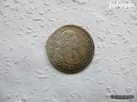 Leopold Lipót ezüst XV krajcár 1664 Bécs