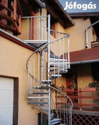 Lépcső Elegáns Kültéri horganyzott Csigalépcső Eladó