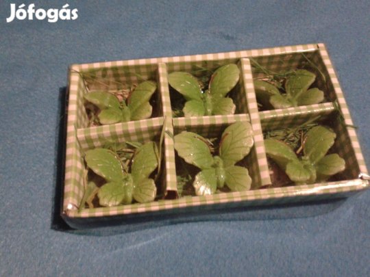 Lepke alakú mécses szett, dekoráció