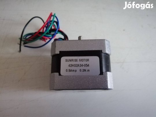 Léptetőmotor 42HS2A34-054 0,5Amp 0,2Nm 4mm