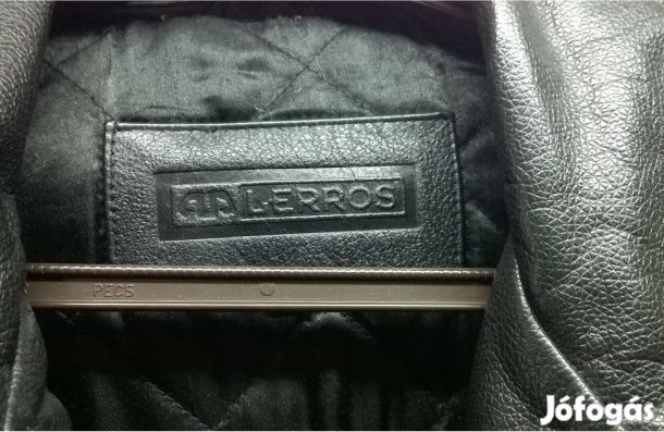Lerros férfi bőrkabát L-es