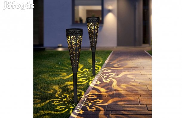 Leszúrható szolár lámpa - 1 melegfehér LED - 28,5 x 7 cm