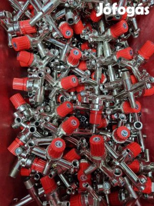 Levegő elzáró, elosztó csap légkompresszorokhoz, 2darab jó áron