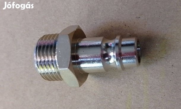 Levegőcsatlakozó fej 3/8-os menettel, gyorscsatlakozó apa