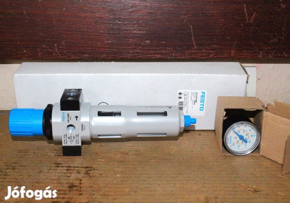 Levegőelőkészítő vízleválasztó nyomásszabályzó új Festo ( 7099 )