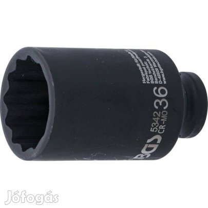 Levegős dugókulcs 12 szög, 36mm, 1/2