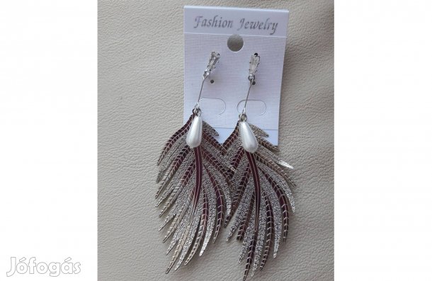 Levél fülbevaló új