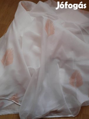 Levél mintás új voile függöny (4,3 m x 3m )