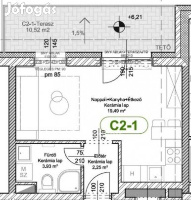 Levéli 30 nm-es lakás eladó