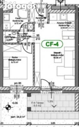 Levéli 39 nm-es lakás eladó