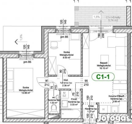 Levéli 52 nm-es lakás eladó