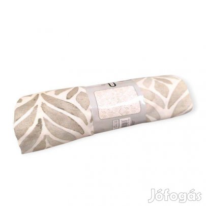 Levélmintás nyári terítő bézs színben 180x140 cm