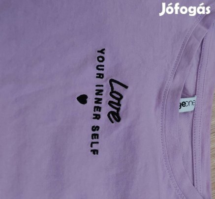 Levendula pamut női póló M-L