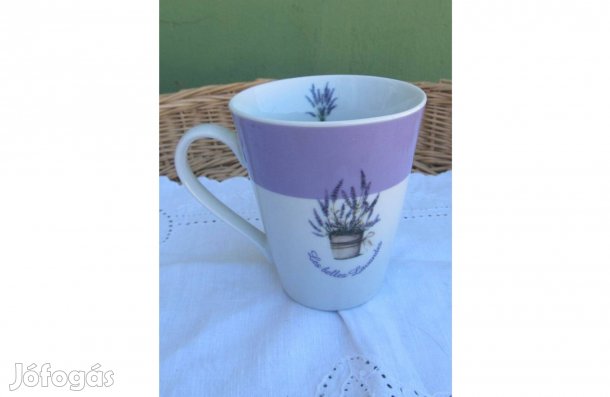 Levendulamintás porcelán bögre