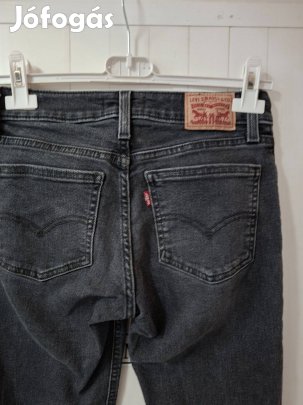 Levis 24-es fekete elasztikus női farmer nadrág