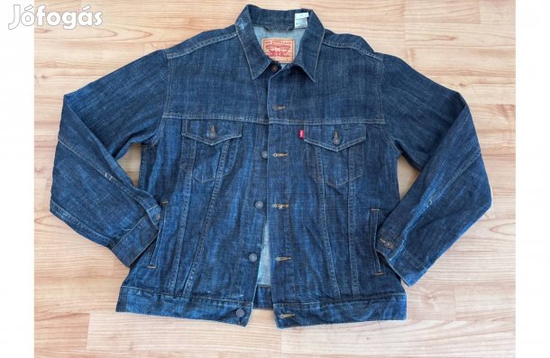 Levis 70507 számú, kék férfi farmer dzseki, farmer kabát "L"-es