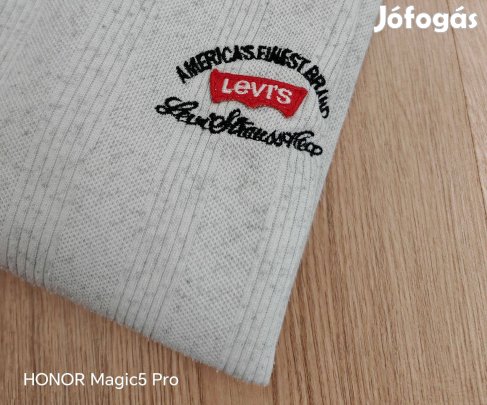 Levis pamut sportos férfi pulóver