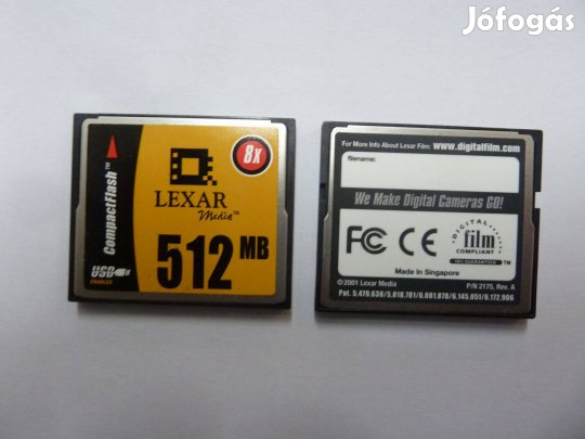 Lexar 512Mb CF memória kártya
