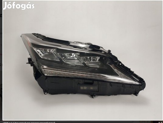 Lexus RX450H jobb fényszóró 2021- 8114548F71 eladó