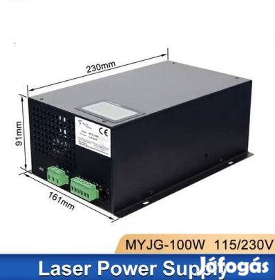 Lézer Tápegység 100W Lézergépekhez MYJG100W  (4473)