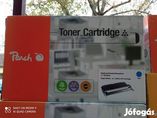 Lézer Toner HP Q7581A (503A) cián (zozizo)