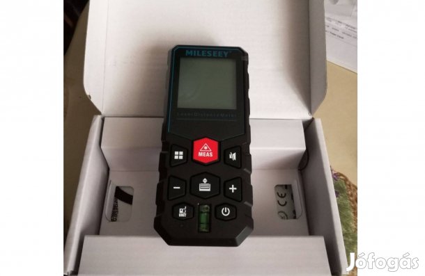 Lézeres távolságmérő 50m mérési távolsággal, táskával eladó!