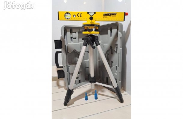 Lézeres vízmérték és szintező készlet kofferben, Mannesmann 81110